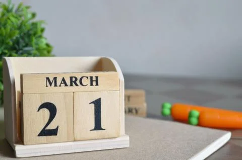 March 21 Stock-Fotos