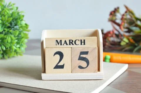 March 25 Foto stock