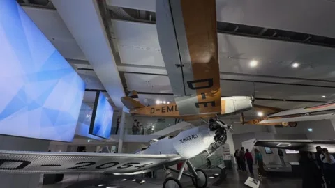 March 29, 2026. Munich, Germany. Deutsches Museum. Panorama einer grossen Stock Footage 332160471