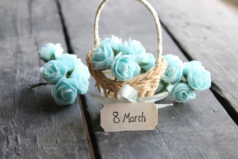 March 8 card Stock Photos