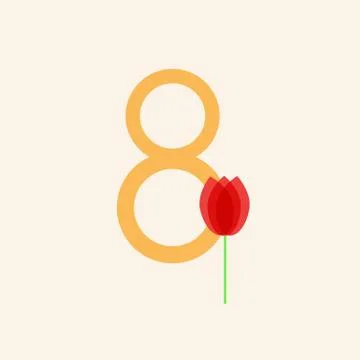 March 8 Women's Day. Vector illustration. Stock Illustration