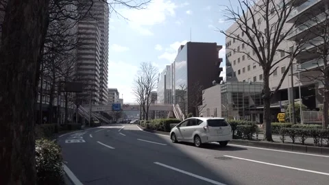March 9, 2025. Sendai, Miyagi Prefecture, Japan. Traffic conditions around .. Stock Footage 315337480