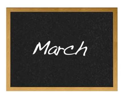 March. Stock Illustration
