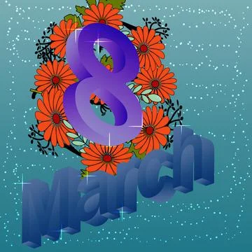 March Stock Illustration