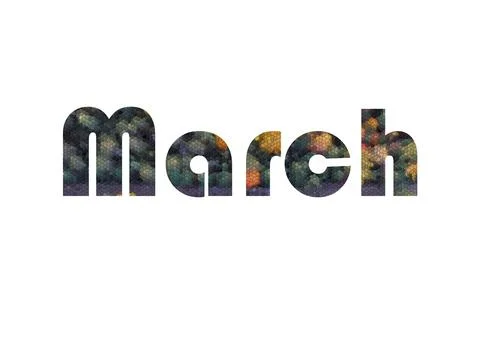 March Stock Illustration