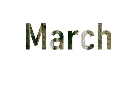 March Stock Illustration