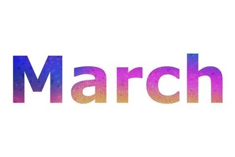 March Stock Illustration