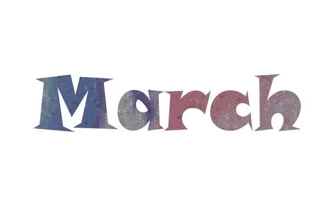 March Stock Illustration
