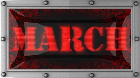 March on led Vídeos de archivo 8754775