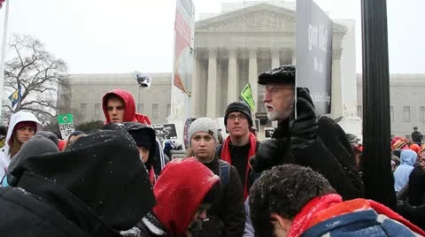 March for Life Rally Stock Footage