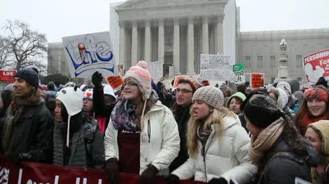 March for Life Rally 스톡 동영상 20523241