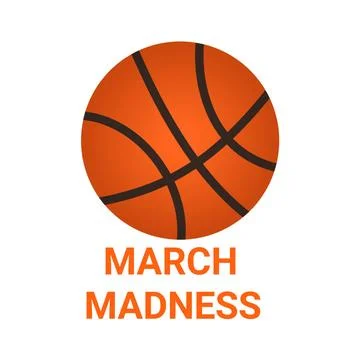 March Madness concept isolated on white background Stock Illustration