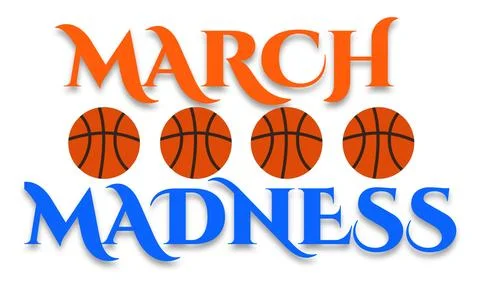 March madness poster. Illustration