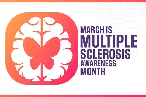 March is Multiple Sclerosis Awareness Month. Vector illustration. Holiday poster Stock Illustration