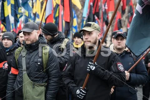 March of National Dignity in Kyiv Stock Photos