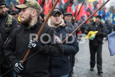 March of National Dignity in Kyiv Stock Photos
