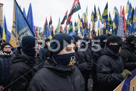 March of National Dignity in Kyiv Stock Photos