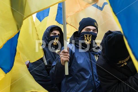 March of National Dignity in Kyiv Stock Photos