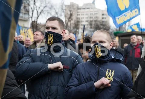 March of National Dignity in Kyiv Stock Photos