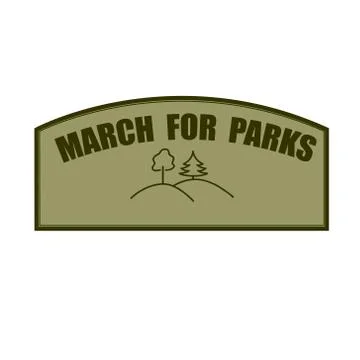 March for parks Stock Illustration