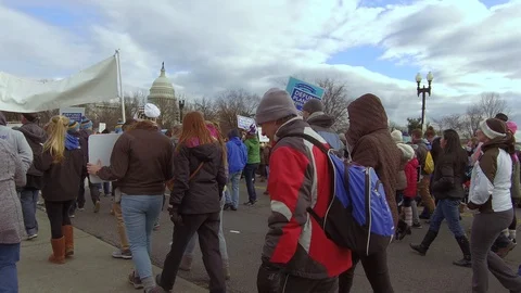March proLife - Washington DC Stock Footage 121938957