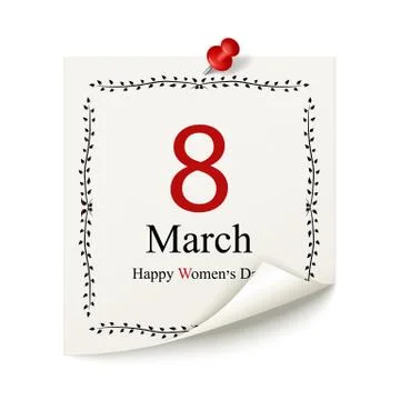 March sheet Stock Illustration