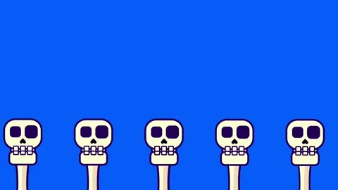 March of the Skulls Stock Footage 335630883