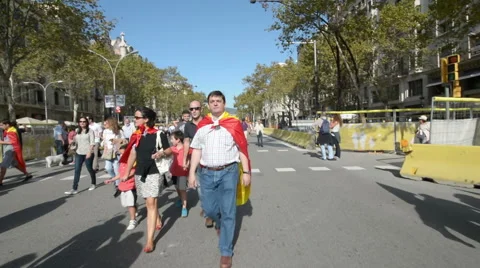 March in Spain 12 Stock Footage 48912153