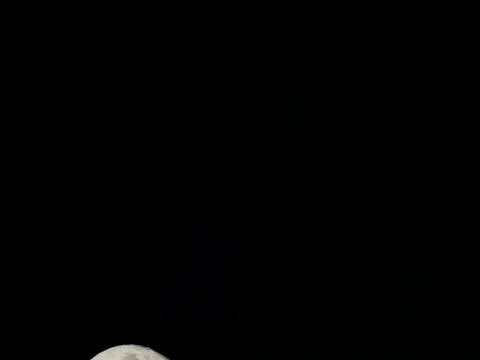 March Worm Moon 99 Percent Full, Waning Gibbous Video stock 73457147