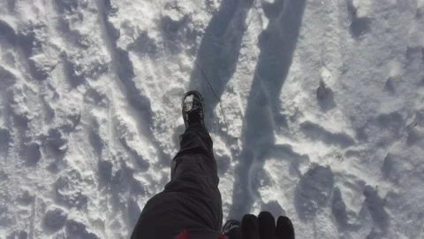 Marche dans la neige Stock Footage 230301948