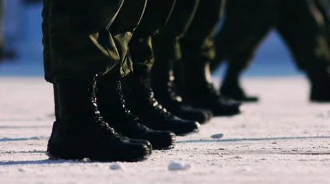 Marching 5 Stock Footage 7547469