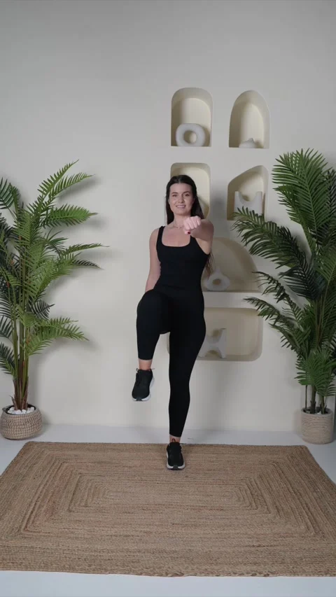 Marching with Arm Punches Stock Footage 314187380