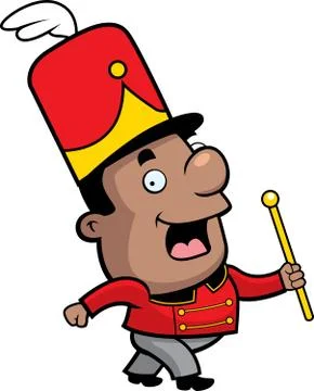 Marching Band Conductor Stock Illustration