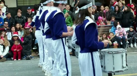 Marching band druming Stock Footage 575389