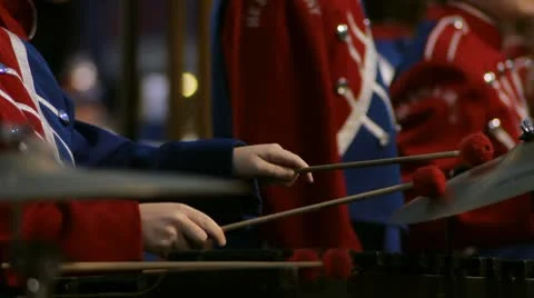 Marching Band Percussion Section Stock-Footage 8956648