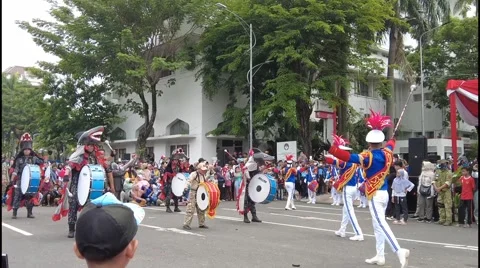 Marching band performance Video stock 224558071