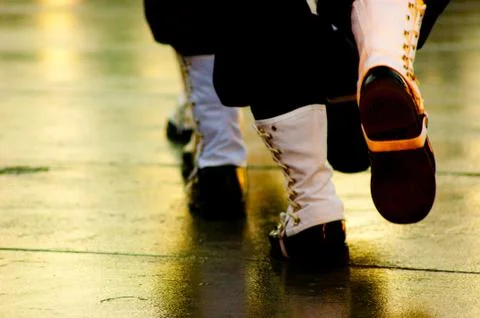 Marching Boots Navy Stock Photos