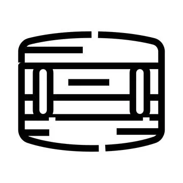 Marching drum line icon musical instrument Stockillustratie