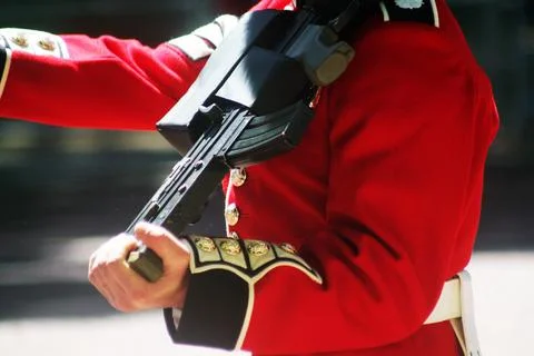 Marching guardsman Stock Photos