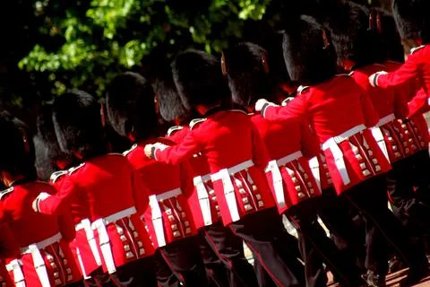 Marching Guardsmen Stock Photos