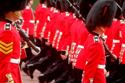 Marching Guardsmen Stock Photos