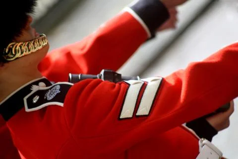 Marching  guardsmen Stock Photos