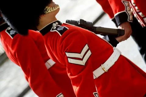 Marching Guardsmen Stock Photos