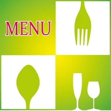 MARCHING MODELS OF INVITATION TO MEAL Illustrazione stock