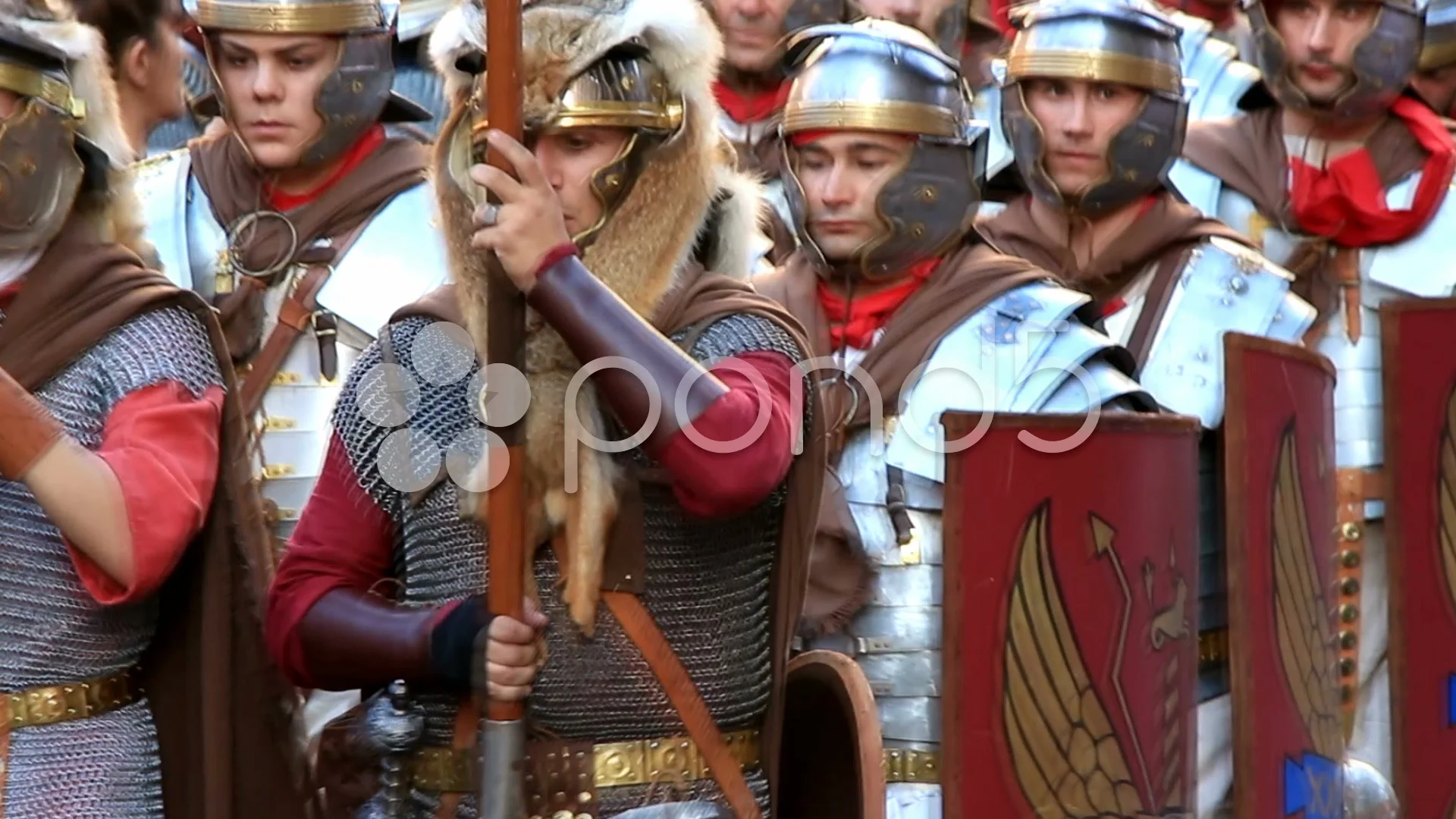 roman soldiers marching