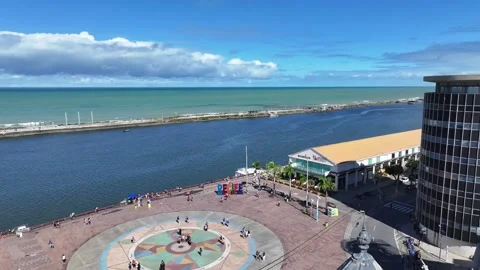 Marco Zero Square At Recife In Pernambuco Brazil. Video stock 338262834