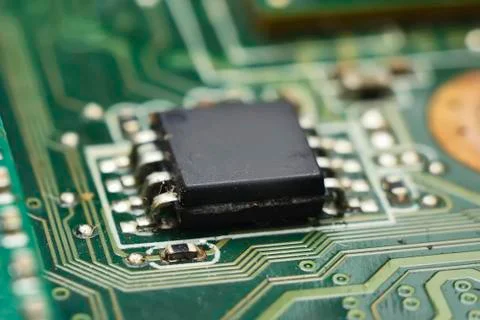 Marcro processor on board Foto stock