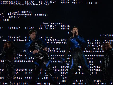 Marcus &amp; Martinus performing at Semifinal 1 of Eurovision 2024 Stock Photos