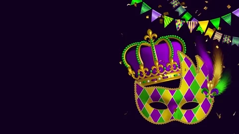 Mardi background 3f Stock Footage 330363899