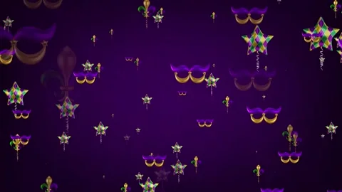 Mardi balloons slow Stock Footage 302093828